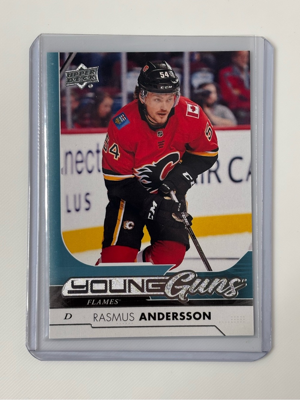 Rasmus Andersson 2017-18 Upper Deck Young Guns Rookie RC #218 Calgary Flames